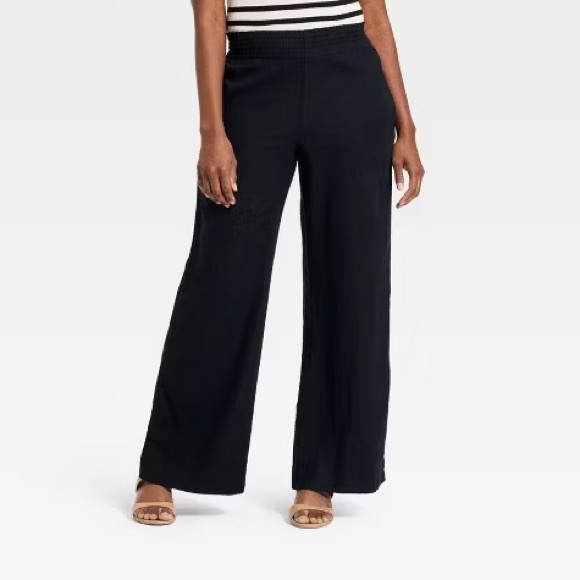 Target Pants - A New Day Wide-Leg Knit Pull-On Pants